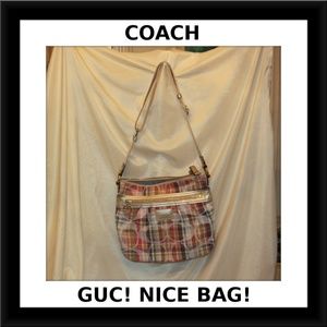 Coach Poppy ❤️❤️Sale❤️❤️ F22146 Madras Crossbody